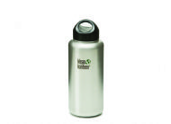 KLEAN KANTEEN WIDE-MOUTH 1182ML BRUSHED STAINLESS - WITH LOOP CAP - K40WSSL-BS